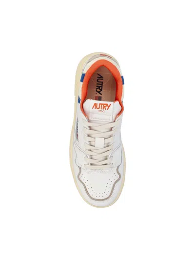 Shop Autry Sneakers In Wht/orng/bluette