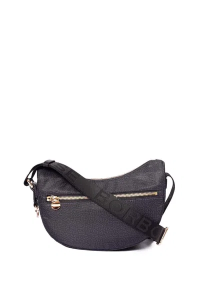 Shop Borbonese Luna Bag Mini Bags In Y66 Dark Black