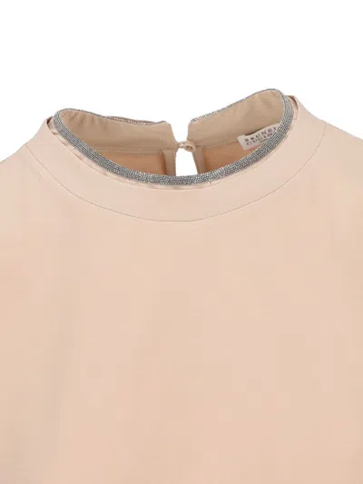 Shop Brunello Cucinelli T-shirt And Polo In Beige