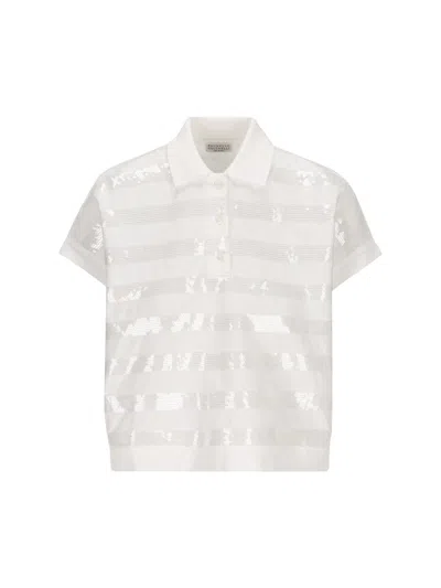 Shop Brunello Cucinelli T-shirt And Polo In White