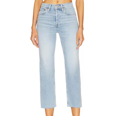 Re/done 70's Stove Pipe Jean In Echo In Multi