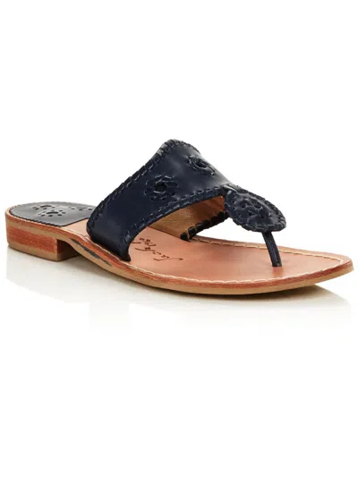 Shop Jack Rogers Jacks Flat Sandal Womens Leather Metallic Slide Sandals In Multi