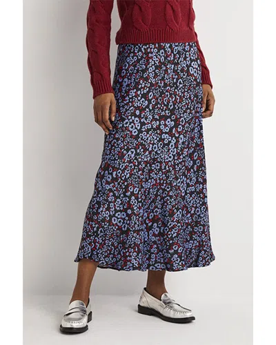Shop Boden Satin Bias-cut Midi Skirt In Multi