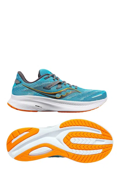Shop Saucony Men's Guide 16 Running Shoes - D/medium Width In Agave/marigold In Multi