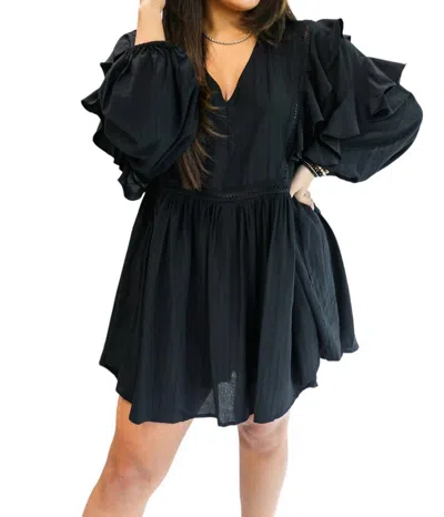 Entro Sweet Surprise Romper In Black In Black