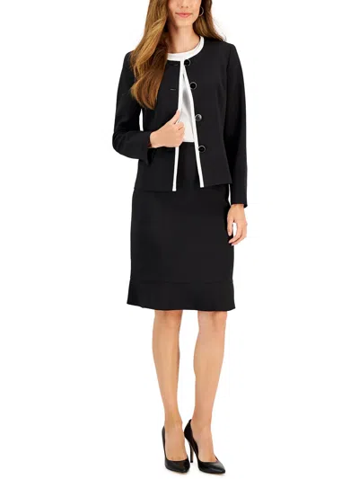 Le Suit Flared-hem Skirt Suit, Regular And Petite Sizes In Multi