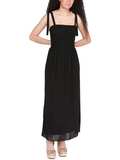 Shop Black Tape Womens Chiffon Maxi Dress In Black