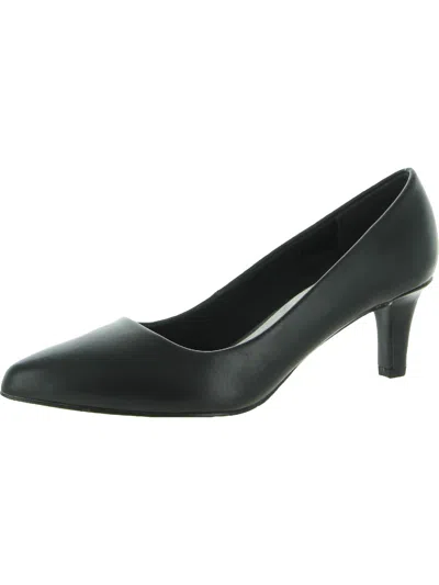Easy Street Pointe Pointed Toe Patent Pump In Black