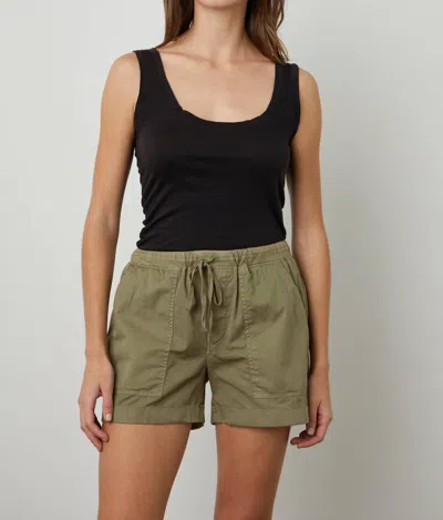 Velvet By Graham & Spencer Tenley Shorts In Moss In Pink