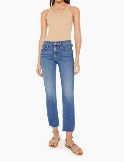 Shop Mother Mid Rise Ankle Fray Jeans In Local Charm In Multi