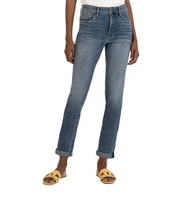 Shop Kut From The Kloth Rachael Fab Ab Mom Jeans In Cleanse Wash In Multi