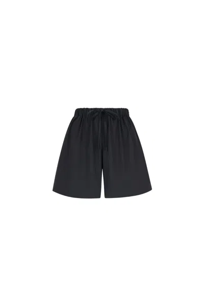 Shop Monica Nera Women's Roxy Pull On Shorts In Black