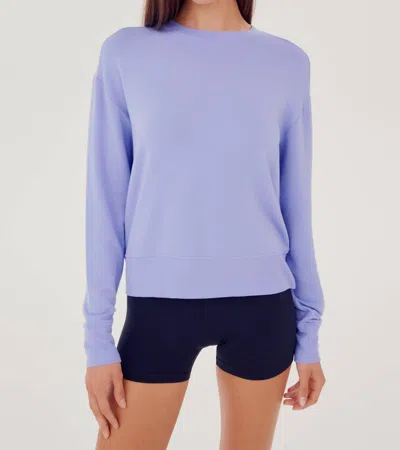 Shop Splits59 Sonja Fleece Sweatshirt In Purple Haze In Multi