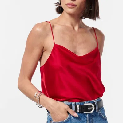 Shop Cami Nyc Axel Bodysuit In Scarlet Red