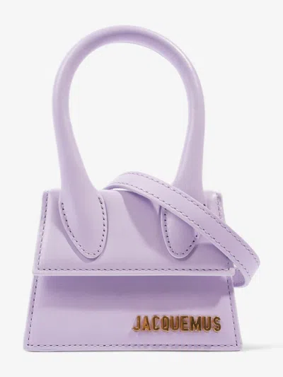 Shop Jacquemus Le Chiquito Lilac Leather Shoulder Bag In Purple