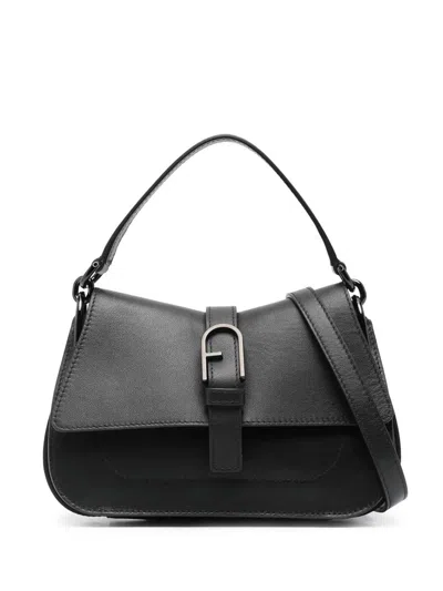 Shop Furla Flow Mini Top Handle Bags In Black