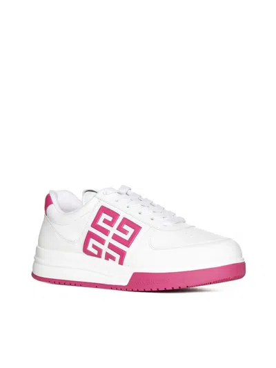Shop Givenchy Sneakers In White Fuchsia