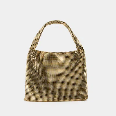 Shop Rabanne Paco  Shoulder Bags In Gold