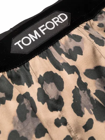 Shop Tom Ford Leopard-print Boxer Shorts