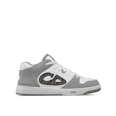 Shop Dior B57 Mid-top Sneakers In Gray