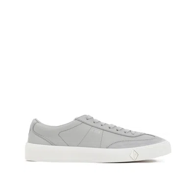 Shop Dior Leather Sneakers In Gray