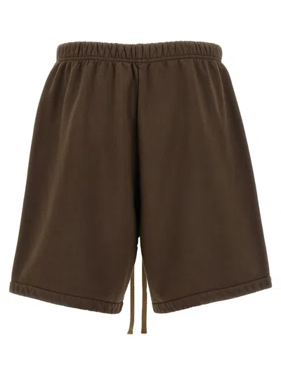 Shop Fear Of God 'relaxed' Shorts In Green