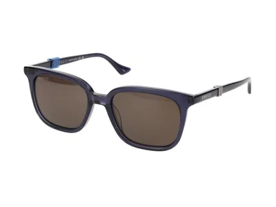 Gucci Sunglasses In Blue Blue Brown