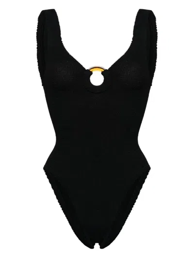 Hunza G Geraffter Celine Badeanzug In Black