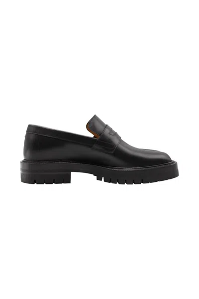 Shop Maison Margiela Tabi Loafer Shoes In Black