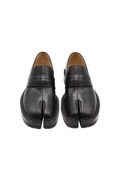Shop Maison Margiela Tabi Loafer Shoes In Black
