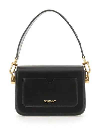 Shop Off-white Small Leather Binder Bag In Black