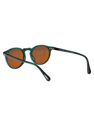 Shop Oliver Peoples Sunglasses In 176353 Translucent Dark Teal