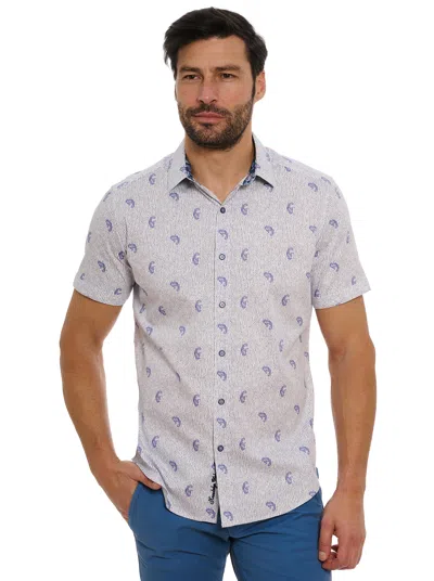 Shop Robert Graham Belmond Short Sleeve Button Down Shirt In White