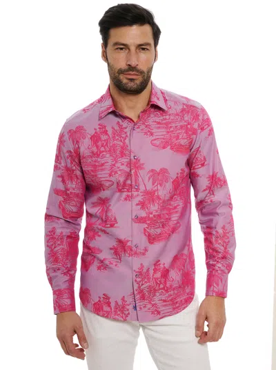 Shop Robert Graham Limited Edition Endless Dreams Long Sleeve Button Down Shirt Tall In Pink