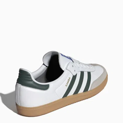 Adidas Originals Samba Og "cloud White/collegiate Green/grey Two/gum" Sneakers In White