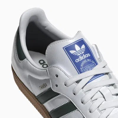Adidas Originals Samba Og "cloud White/collegiate Green/grey Two/gum" Sneakers In White