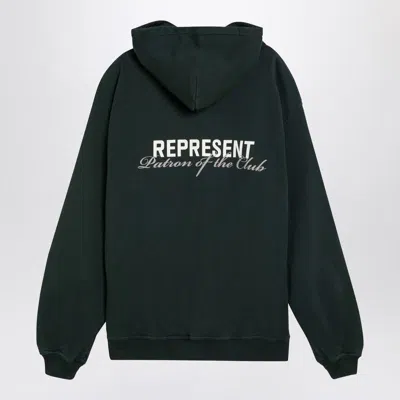 Shop Represent Forest Hoodie With Logo In Green