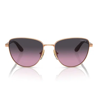 Shop Vogue Eyewear Sunglasses In Gold