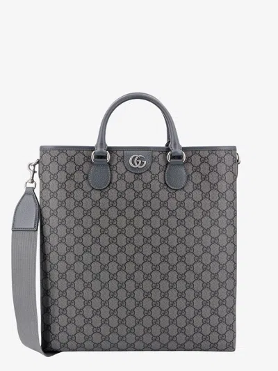 Shop Gucci Ophidia Tote In Grey
