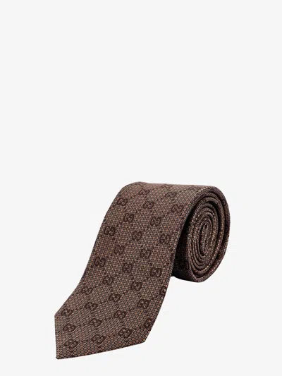 Shop Gucci Tie In Brown