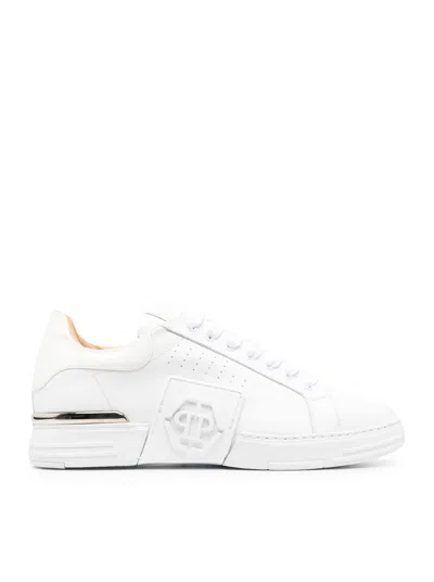Shop Philipp Plein Sneakers Hexagon In White