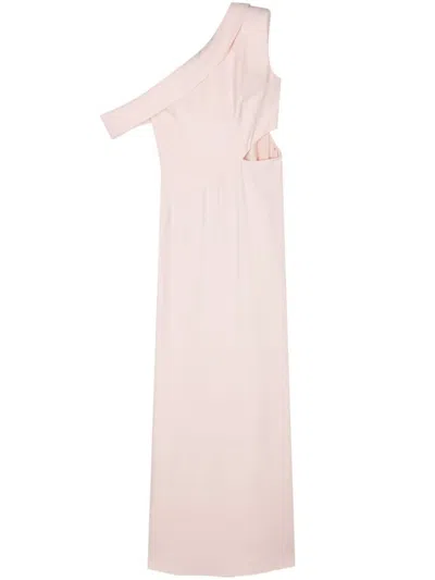 Shop Alexander Mcqueen Asymmetric Dress In Pink