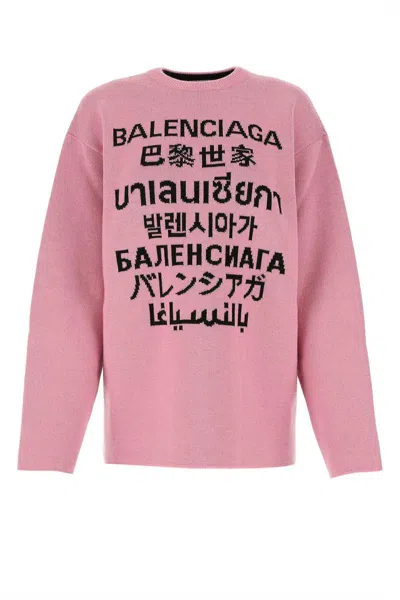 Shop Balenciaga Knitwear In Pink