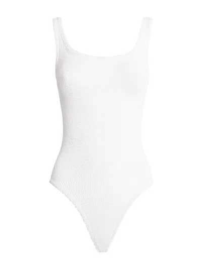 Shop Hunza G Swimsuit In White