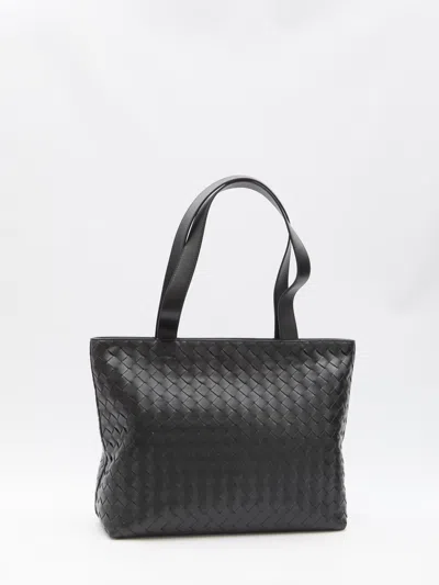 Shop Bottega Veneta Intrecciato Tote Bag In Black