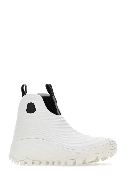Shop Moncler Genius Boots In White