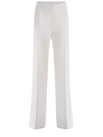 Shop Pinko Trousers White In Bianco