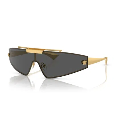 Shop Versace Sunglasses In Gold