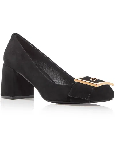 Shop Jeffrey Campbell Facts Womens Leather Block Heels In Black