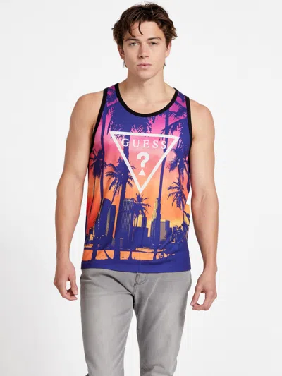 Shop Guess Factory Ollie City Tank In Purple